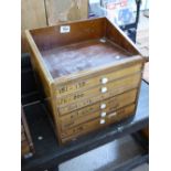 6 DRAWER SPECIMEN / COLLECTORS CABINET