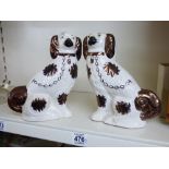 PAIR OF MANTLE DOGS 23 CMS