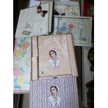 4 BOXES OF VINTAGE IRISH LINEN