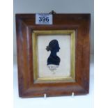 FRAMED SILHOUETTE, MISS JANE GRANT, PHILADELPHIA. 1828