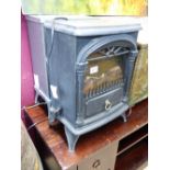 2 METAL WOOD BURNING STOVES