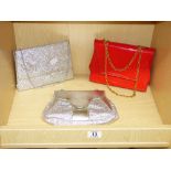 3 VINTAGE CLUTCH BAGS