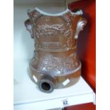 VICTORIAN SALT GLAZED WATER DISPENSER MARKED HULME, MANCHESTER A/F