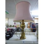 BRASSED BASED TABLE LAMP