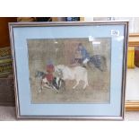 FRAMED PRINT OF AN ORIENTAL SCENE