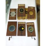 5 VICTORIAN GLASS LANTERN SLIDES