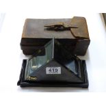 SCIENTIFIC INSTRUMENT CARY OF LONDON 1907, PORTERS IMPROVED PATERN PORTABLE ARTIFICIAL HORIZON &