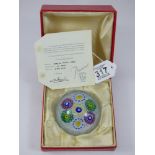 BOXED BACCARAT PAPERWEIGHT
