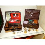 2 JEWELLERY BOXES & CONTENTS