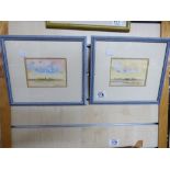 PAIR OF WATERCOLOURS BY CAROL GOOCH