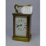 BRASS CARRIAGE CLOCK