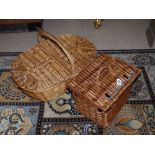 2 WICKER PICNIC BASKETS