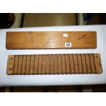 KARL HART WOODEN CIGAR PRESS MOLD 39917 SCHWETZINGEN F. S 22 INCHES LONG