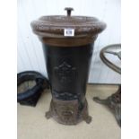 ENAMELLED GODIN CAST IRON WOOD BURNING STOVE