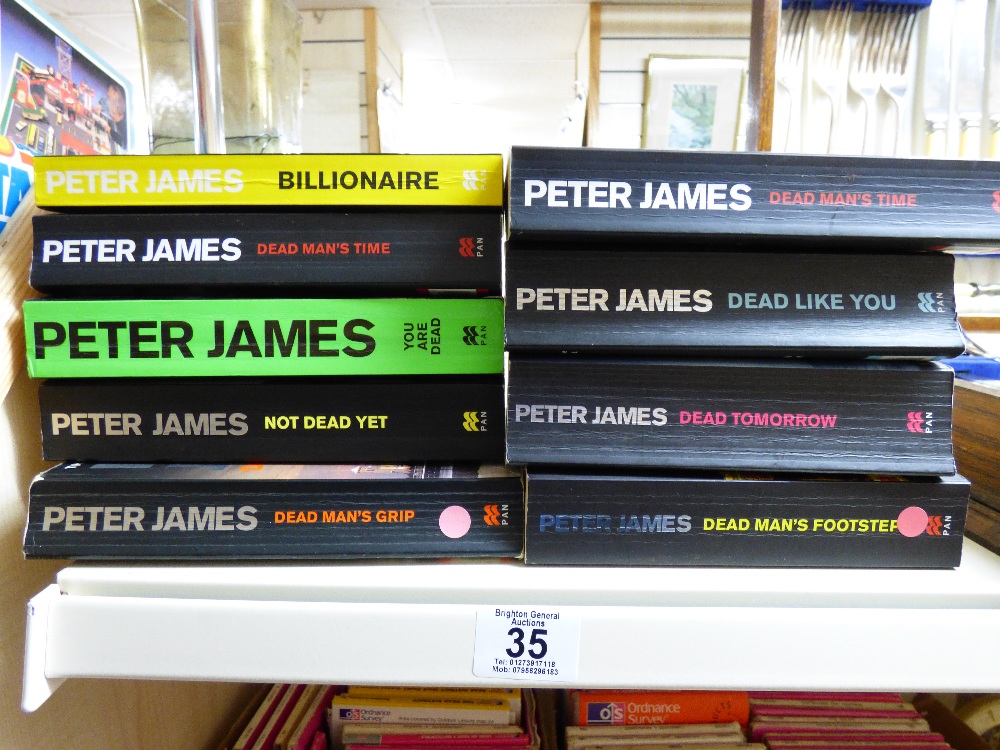 9 X PETER JAMES BOOKS