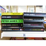 9 X PETER JAMES BOOKS
