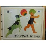 EAST COAST BY L.N.E.R, PRINT BY TOM PURVIS