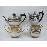 HALL MARKED SILVER TEA / COFFEE SET. S.B & S LTD, CHESTER 1932 -33, TOTAL WEIGHT 1.2 KILO