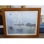 PRINT OF SAILING SHIPS