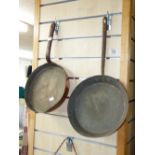 2 COPPER AND BRASS PANS