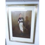 1983 FRAMED LIMITED EDITION PRINT SIGNED BY LESTER PIGGOTT & THE ARTIST 283 / 850 70 X 37 CMS