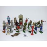 QUANTITY OF METAL SOLDIERS & OTHERS