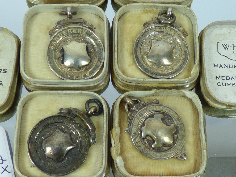 4 X VINTAGE HALL MARKED SILVER CYCLING MEDALS 27.18 GRAMS - Image 2 of 6