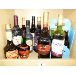 QUANTITY OF ALCOHOL INCLUDING DE KUYPER & BARCARDI GOLD