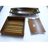 3 AFRICAN WOODEN TRAYS