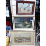 3 PICTURES / PRINTS, INCLUDING 'WINDING UP THE LADIES'