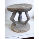 AFRICAN / TANZANIAN WOODEN STOOL