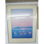 PHILIP DUNN PRINT OF BRIGHTON PIER 70 X 93 CMS