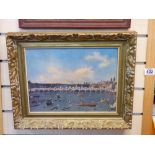 PRINT OF VENICE IN ORNATE FRAME, 44 X 36 CMS