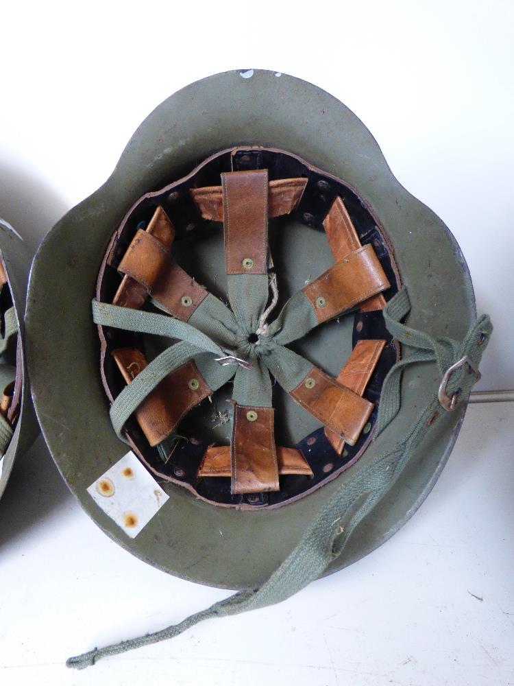 2 X GERMAN MILITARY HELMETS WITH LINERS - Image 4 of 4