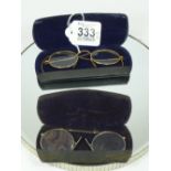 2 PAIRS OF VINTAGE CASED SPECTACLES