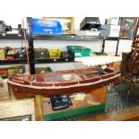 MODEL OF THE BOAT FROM THE MOVIE 'AFRICAN QUEEN'