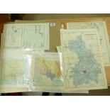 COLLECTION OF MAINLY VICTORIAN SHEET MAPS, EUROPE, UK, RUSSIA, AUSTRALIA