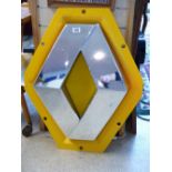 ILLUMINATED RENAULT ADVERTISING SIGN size 82 x 62 approx cms