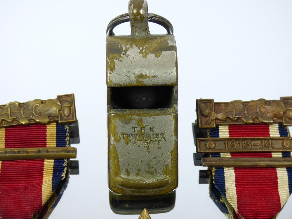 THE KINGS MEDAL X 2, 1912-13 & 1913-14. AWARDED TO F.STEEL BY THE LONDON COUNTY COUNCIL & THE - Image 2 of 5