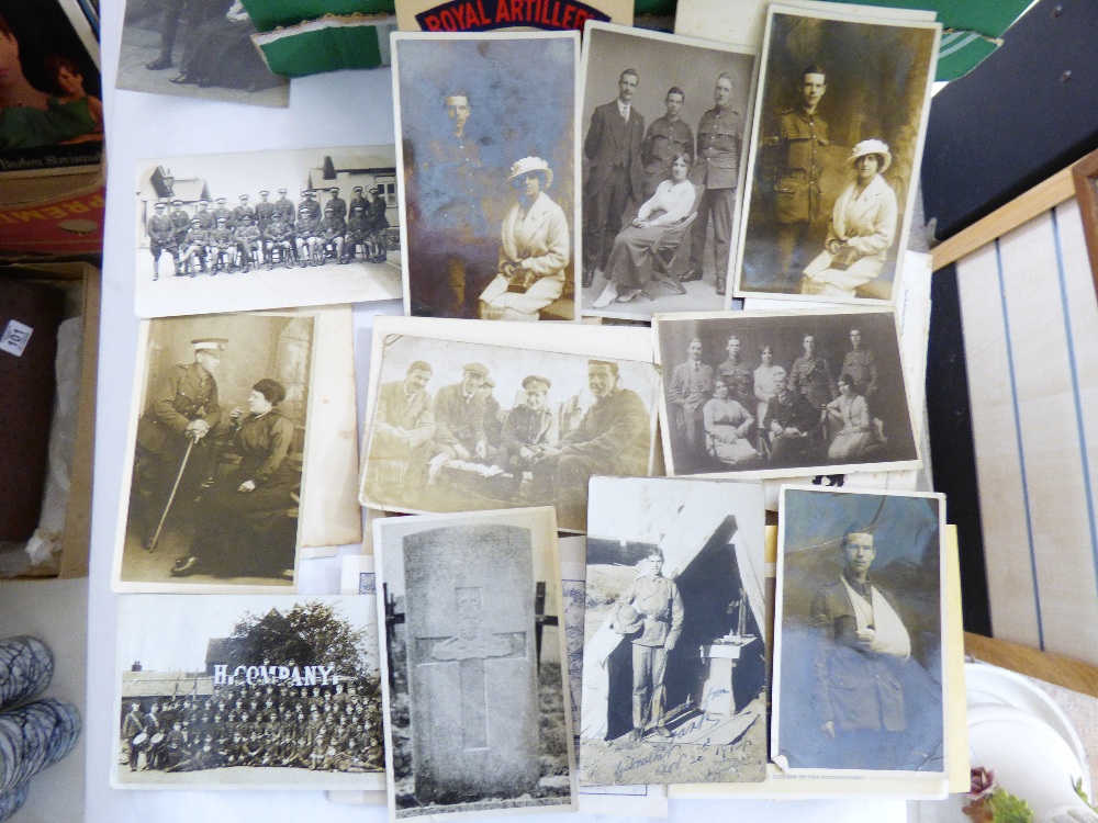 BOX OF MAINLY WW1 EPHEMERA, POSTCARDS & PHOTOGRAPHS - Image 2 of 4