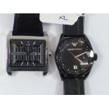 2 X ARMANI WATCHES