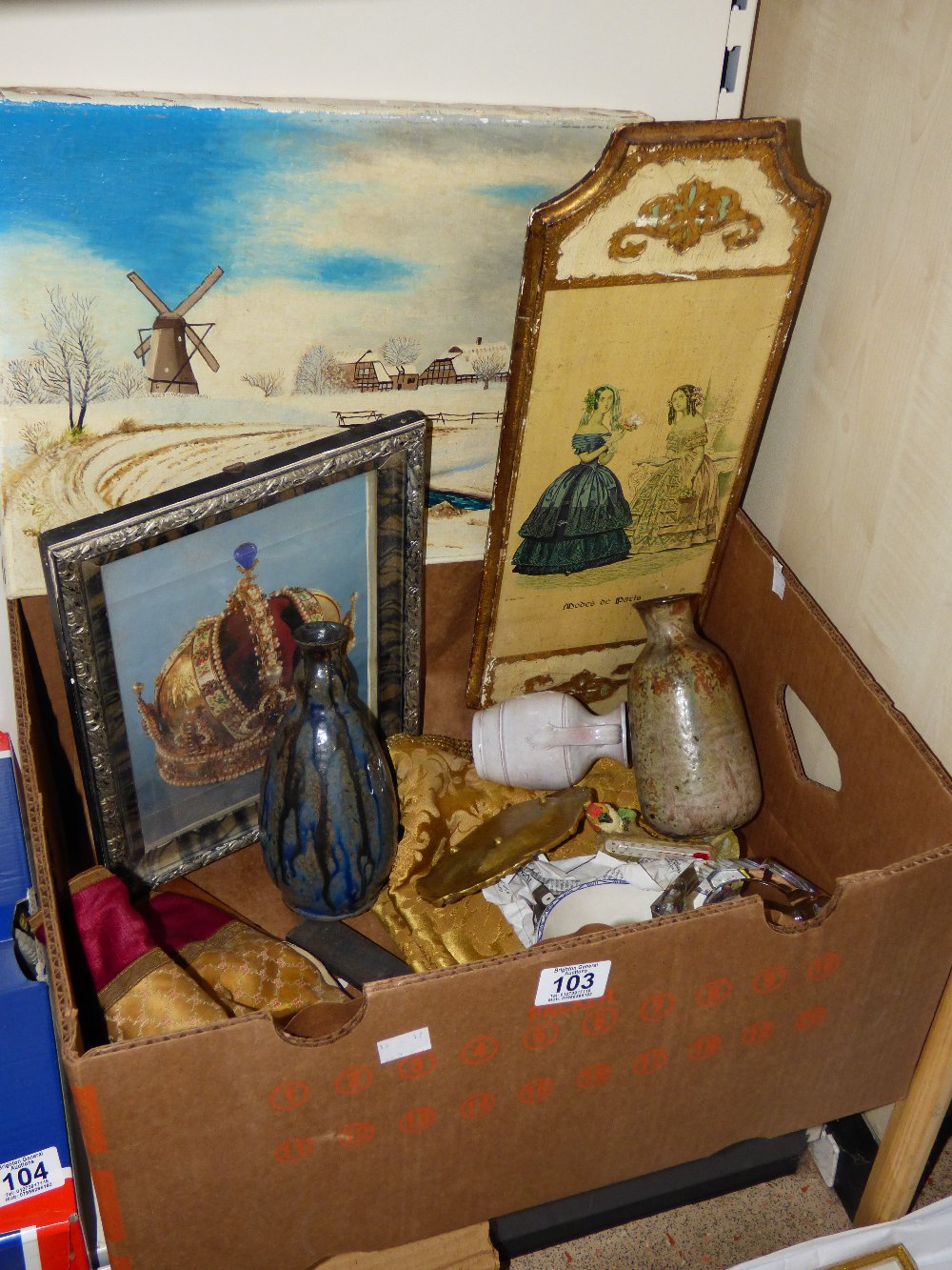 MIXED LOT INCLUDING WOODEN WALL PLAQUE - Image 2 of 3