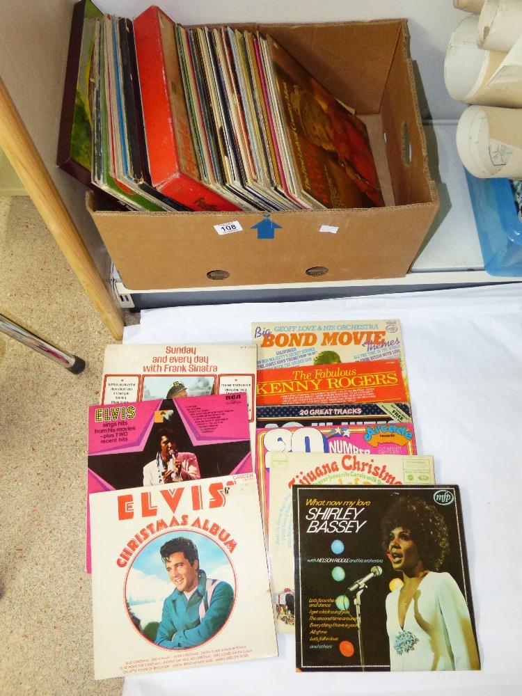 QUANTITY OF VINYL ALBUMS INCLUDING ELVIS