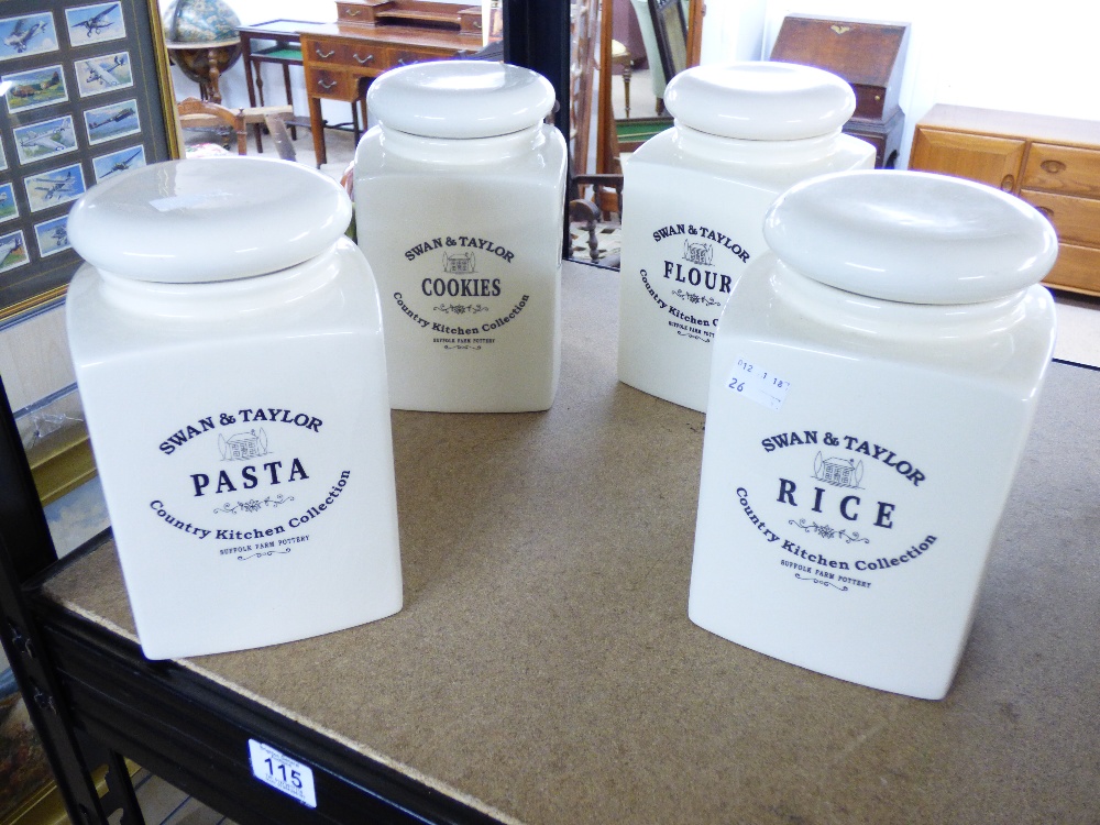 4 CERAMIC KITCHEN CONTAINERS