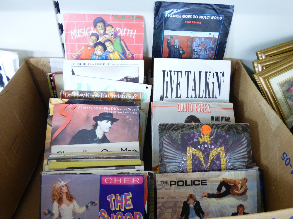 QUANTITY OF SINGLES/45'S INCLUDING FRANKIE GOES TO HOLLYWOOD & WHAM - Image 2 of 2