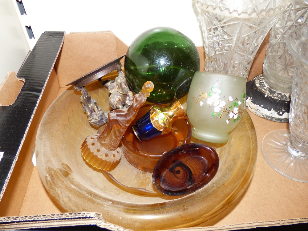 QUANTITY OF GLASS ITEMS INCLUDING VASES - Image 2 of 2