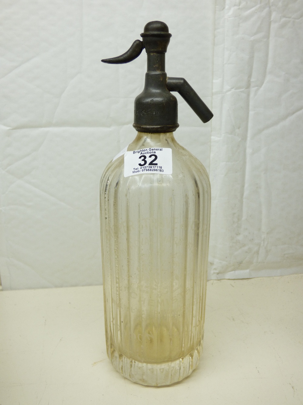 VINTAGE HOOPER STRUVE SODA SYPHON