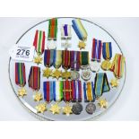 A COLLECTION OF MINIATURE MEDALS