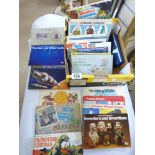 BOX OF ASSORTED TEA & CIGARETTE CARD BOOKS