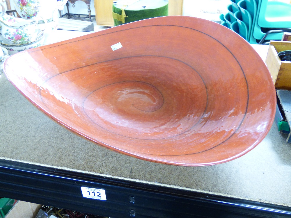 LARGE GLASS DISH